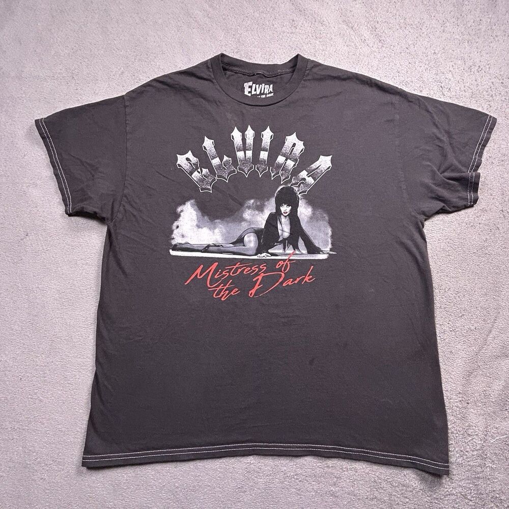 Elvira Ripple Junction T-Shirt Mens XL Mistress of the Dark Goth Graphic Tee